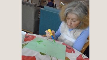Cambridgeshire home Christmas craft and sing-along